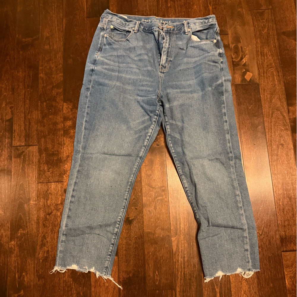 American Eagle Outfitters Light Blue Straight Leg Jeans
